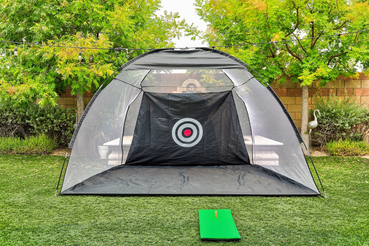 7/8/2021 | Rockbottomgolf: $60 Voice Caddie Golf- Swing Caddie Net & Mat