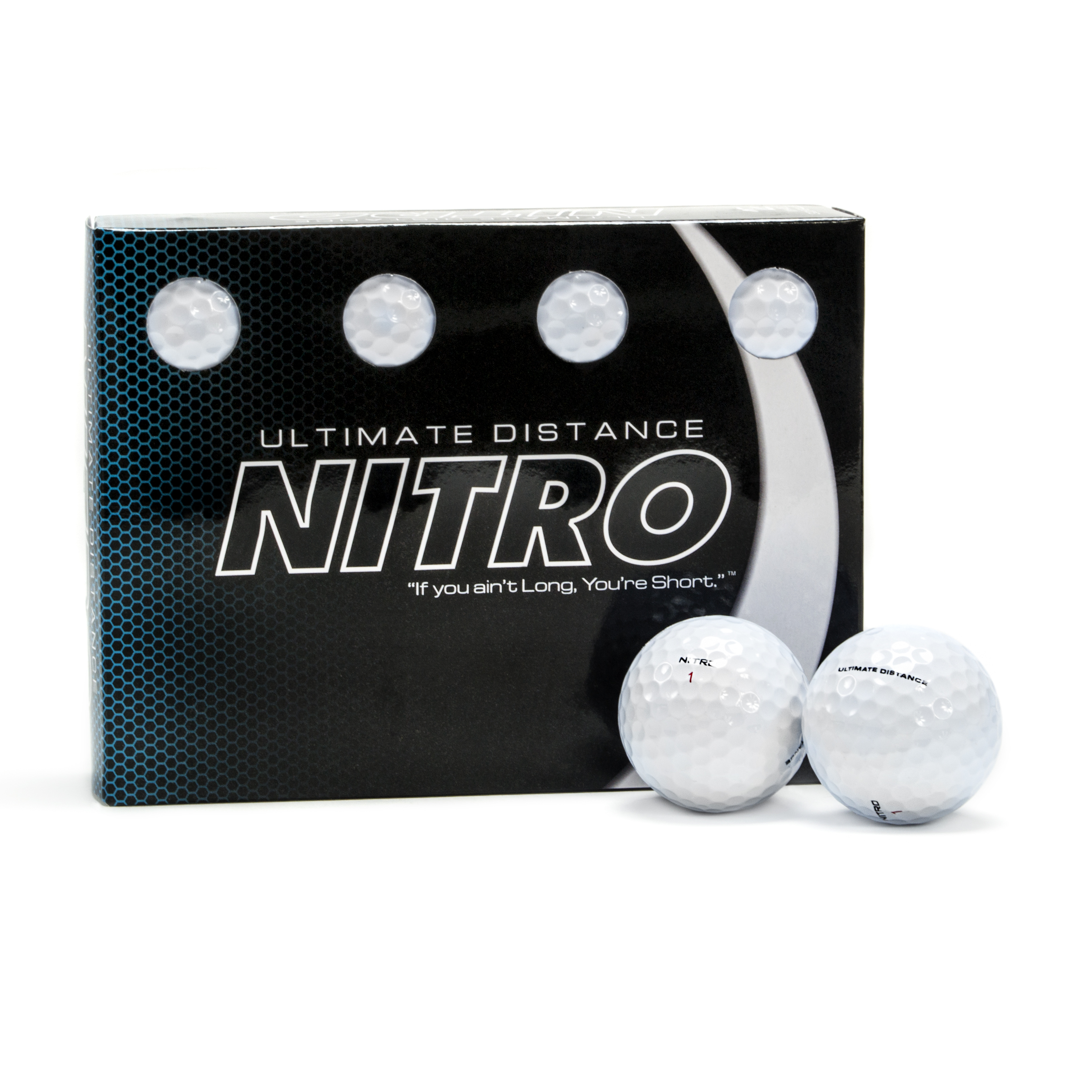 $5.97 Nitro Golf Ultimate Distance Golf Balls, White, 12 Pack