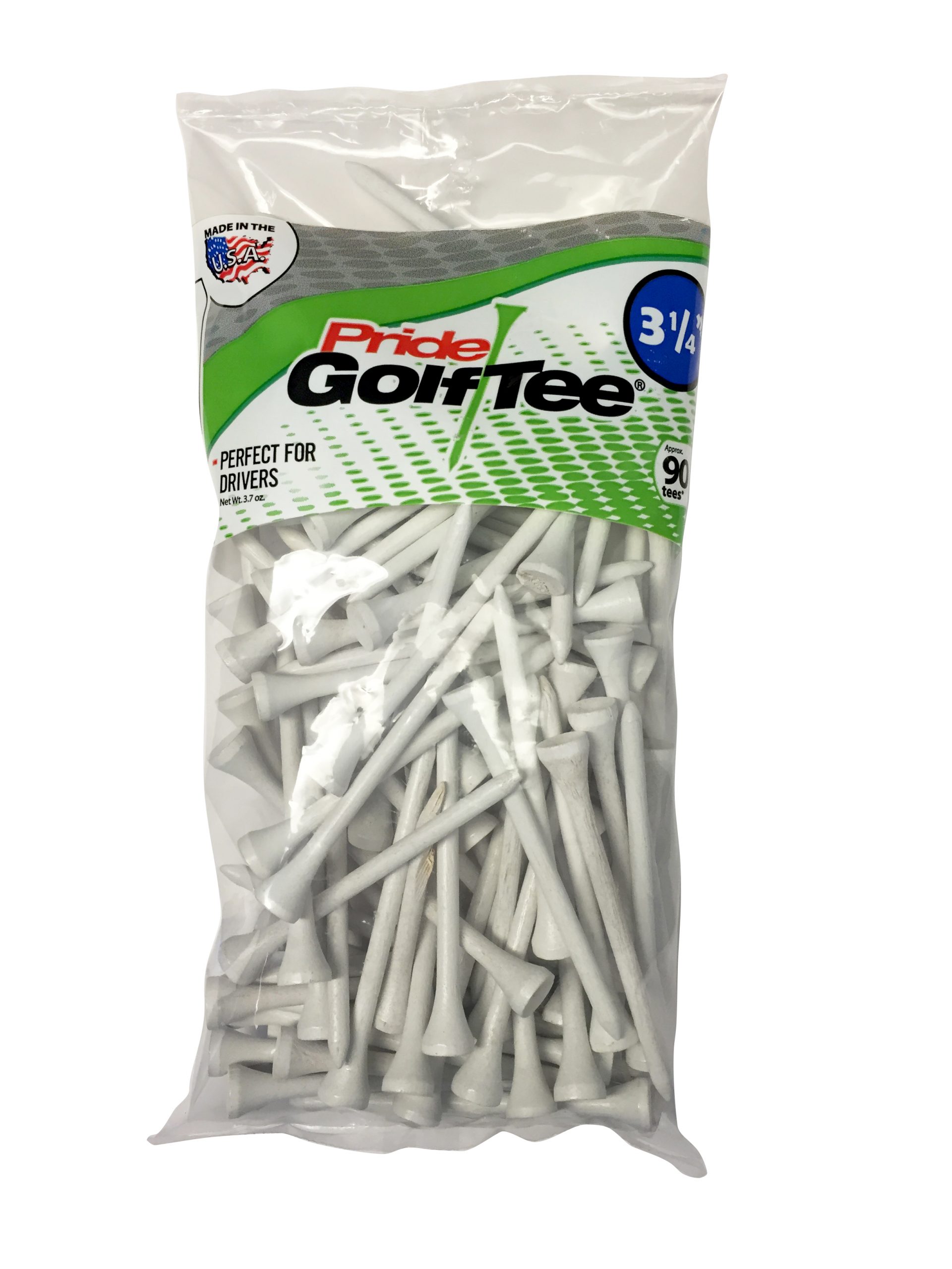 $3.44 Pride Golf Tee 3-1/4 White Golf Tees, 90 count