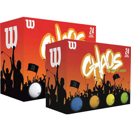 $31 Wilson Chaos Golf Balls – 4 dozen