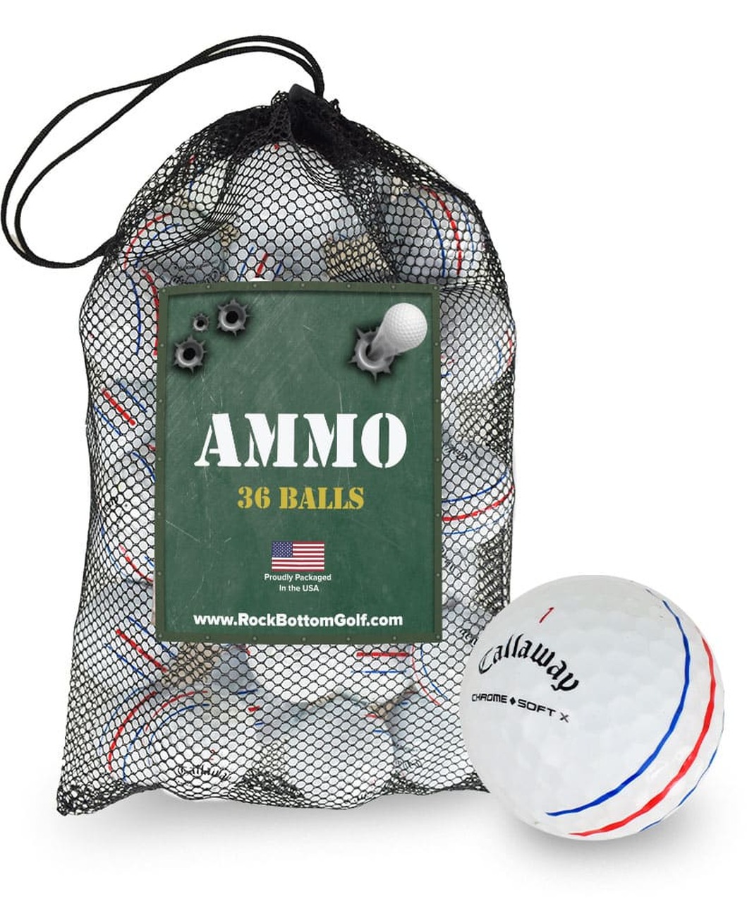 Callaway Chrome Soft Mix Triple Track Fair Used Recycled Golf Balls [36-Ball]