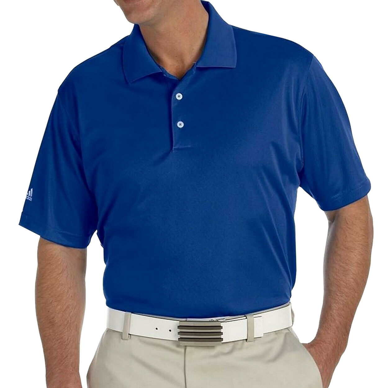 eBay: $17 Adidas Golf Climalite Jacquard Solid Polo