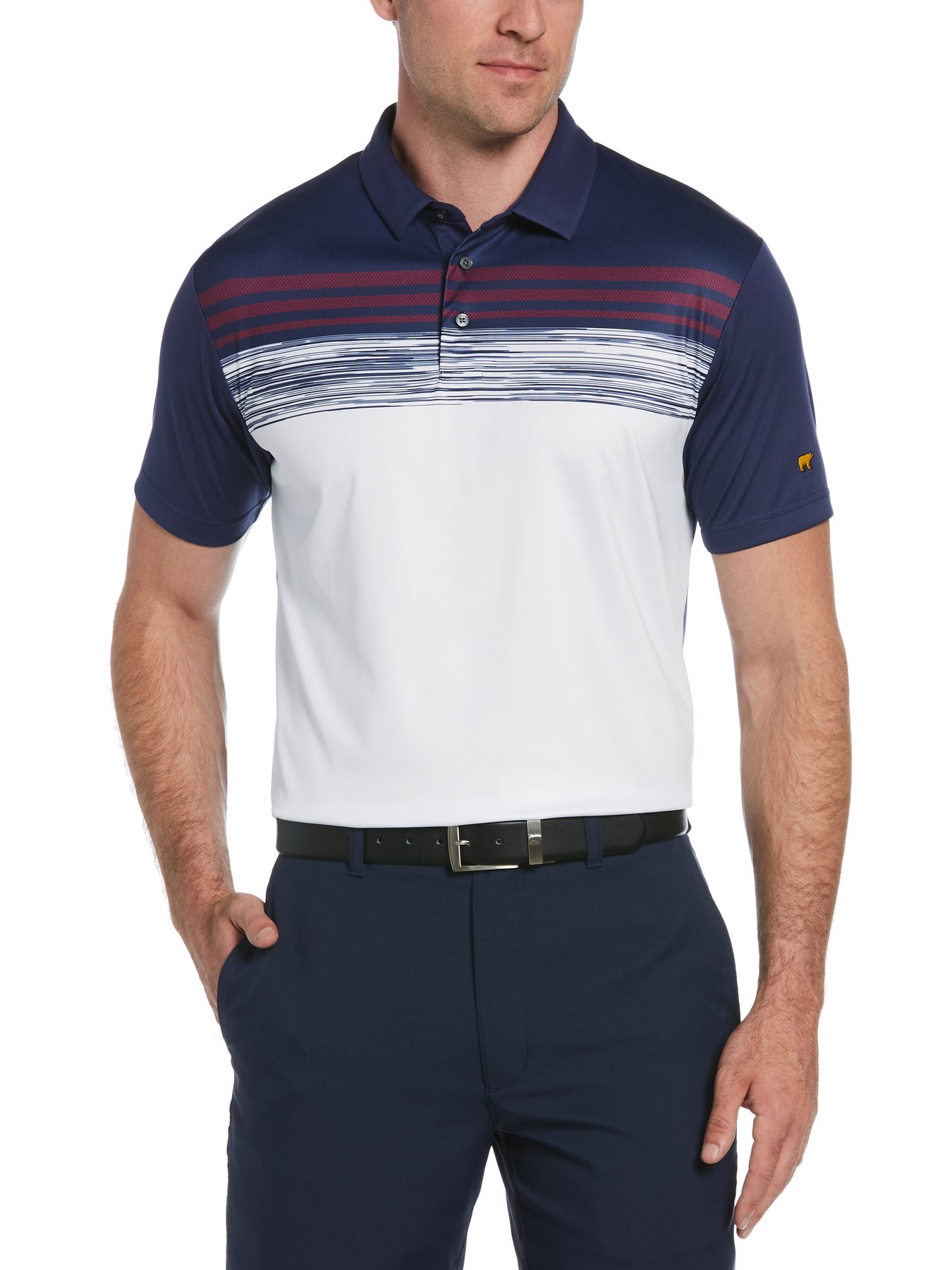 $22 Jack Nicklaus Men’s Stacked Space Dye Polo