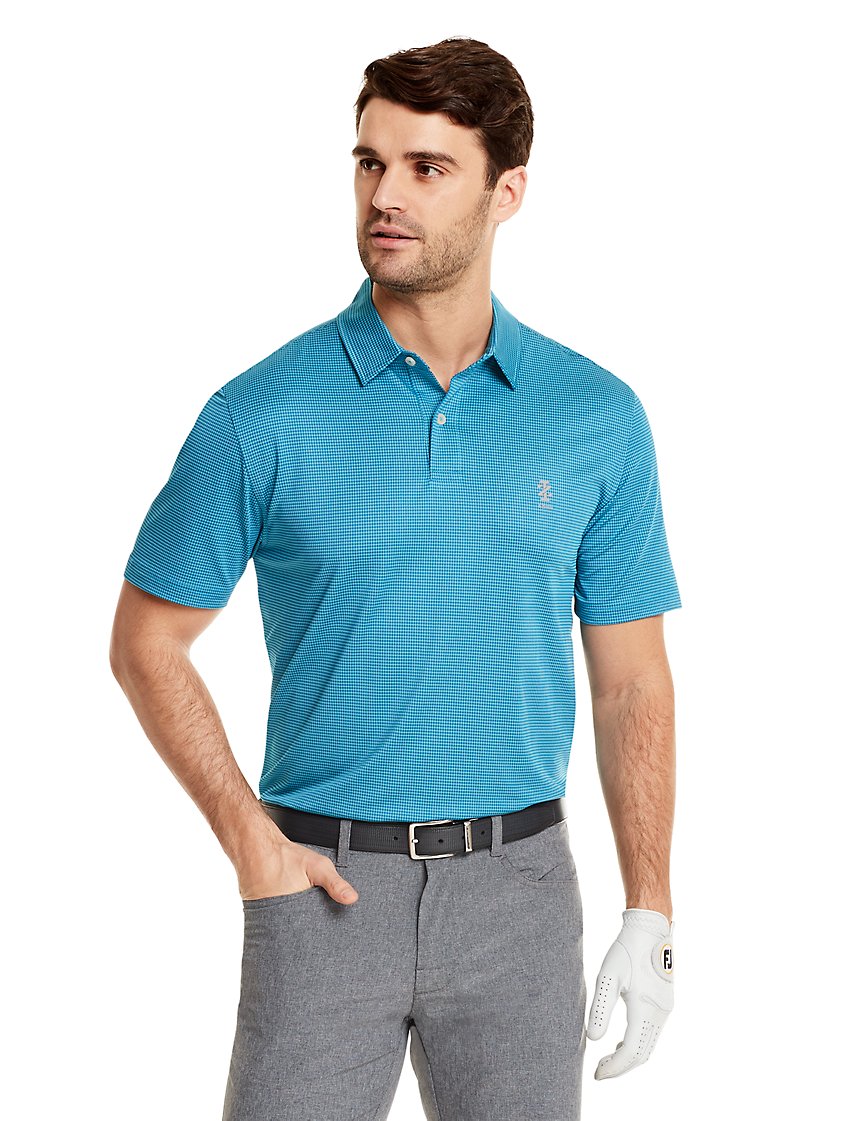 $11 Golf Gingham Short Sleeve Polo