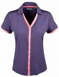 $14 Etonic Golf- Ladies Short Sleeve Button Polo