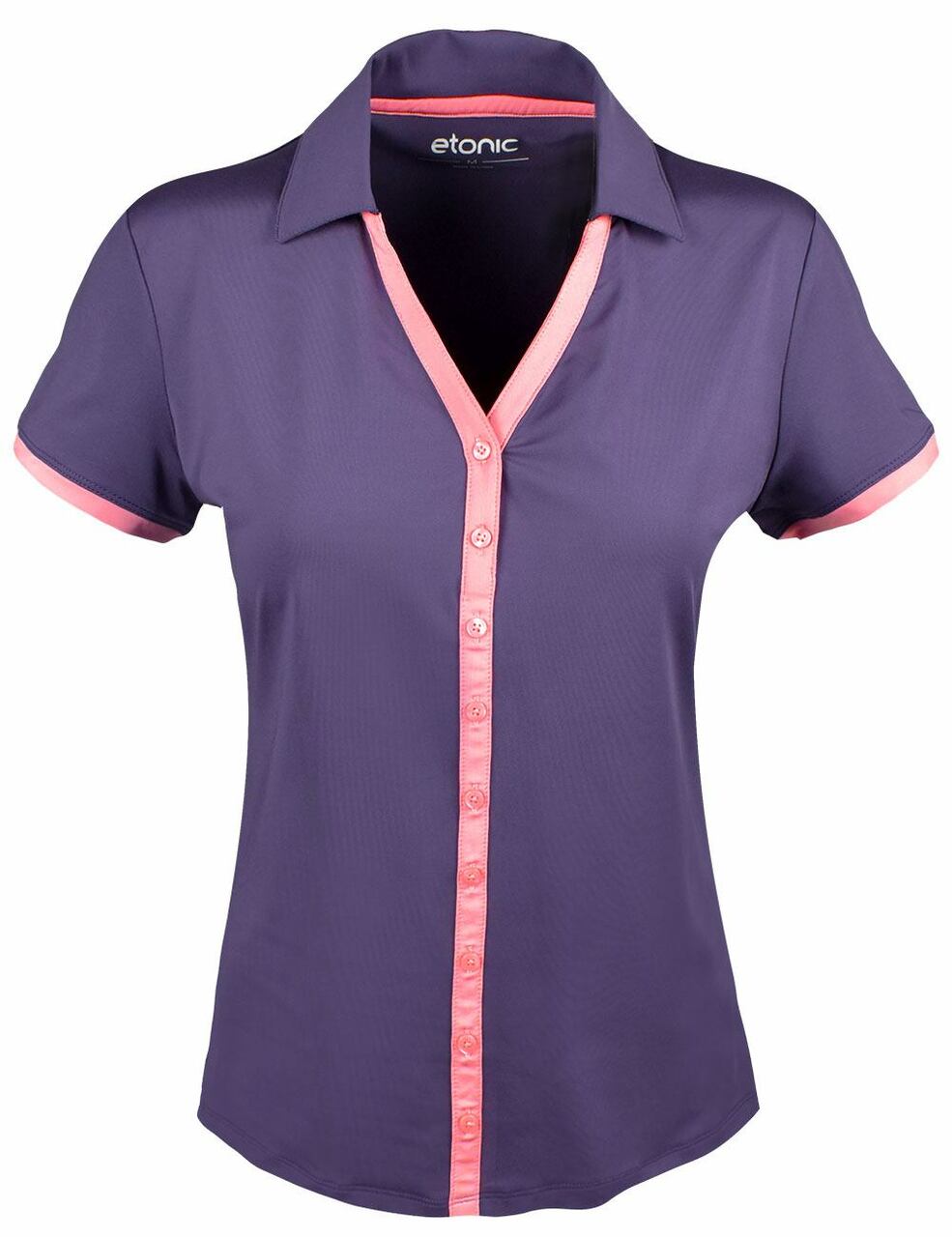 $14 Etonic Golf- Ladies Short Sleeve Button Polo