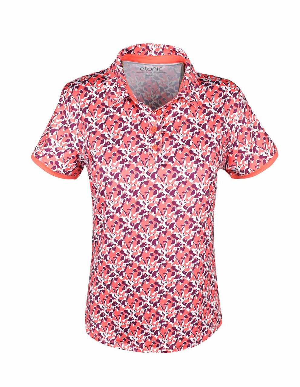 $14 Etonic Golf- Ladies Printed Short Sleeve Polo