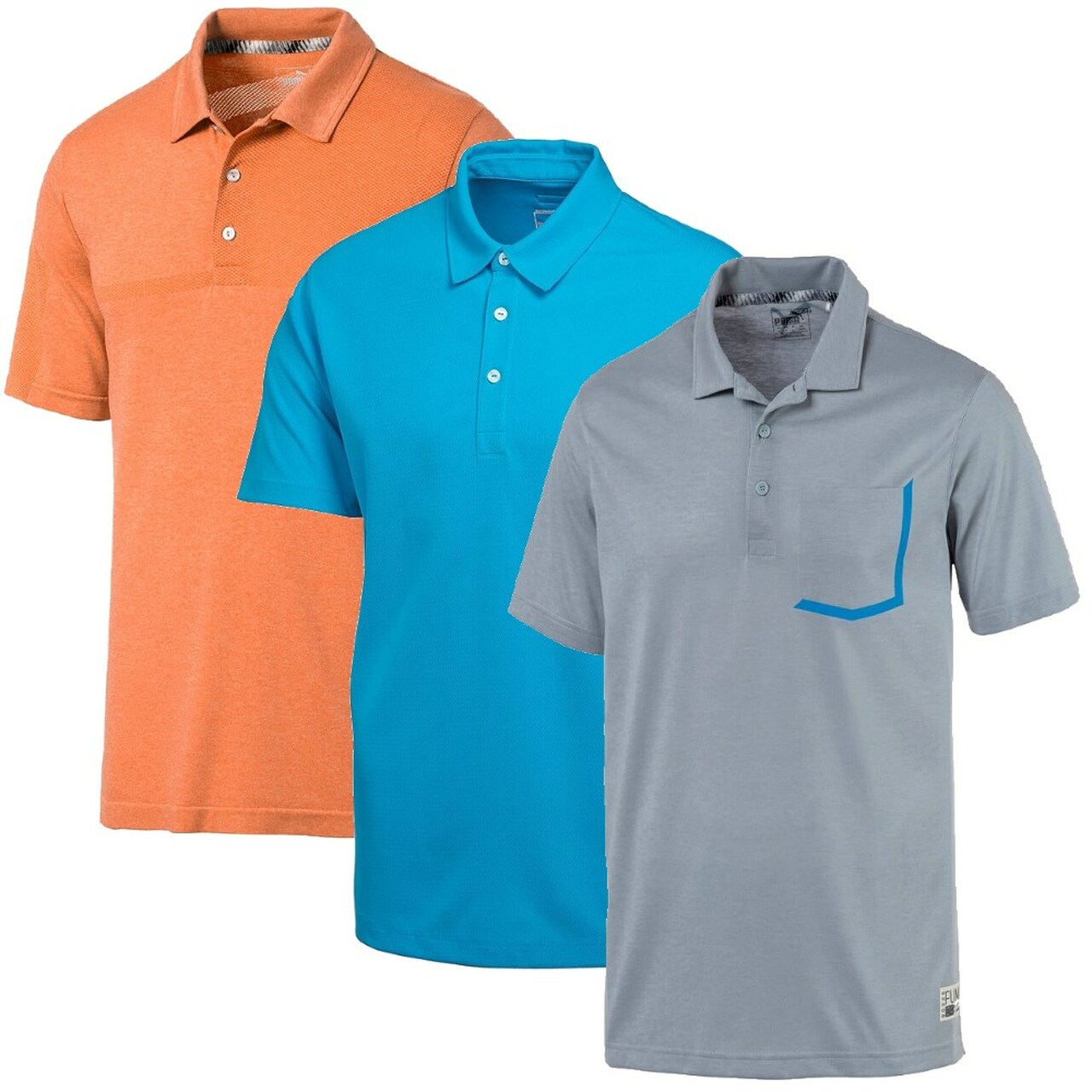 $59 Puma Assorted Polo 3 PACK