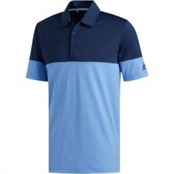 $23 adidas Men’s Ultimate Heather Blocked Polo