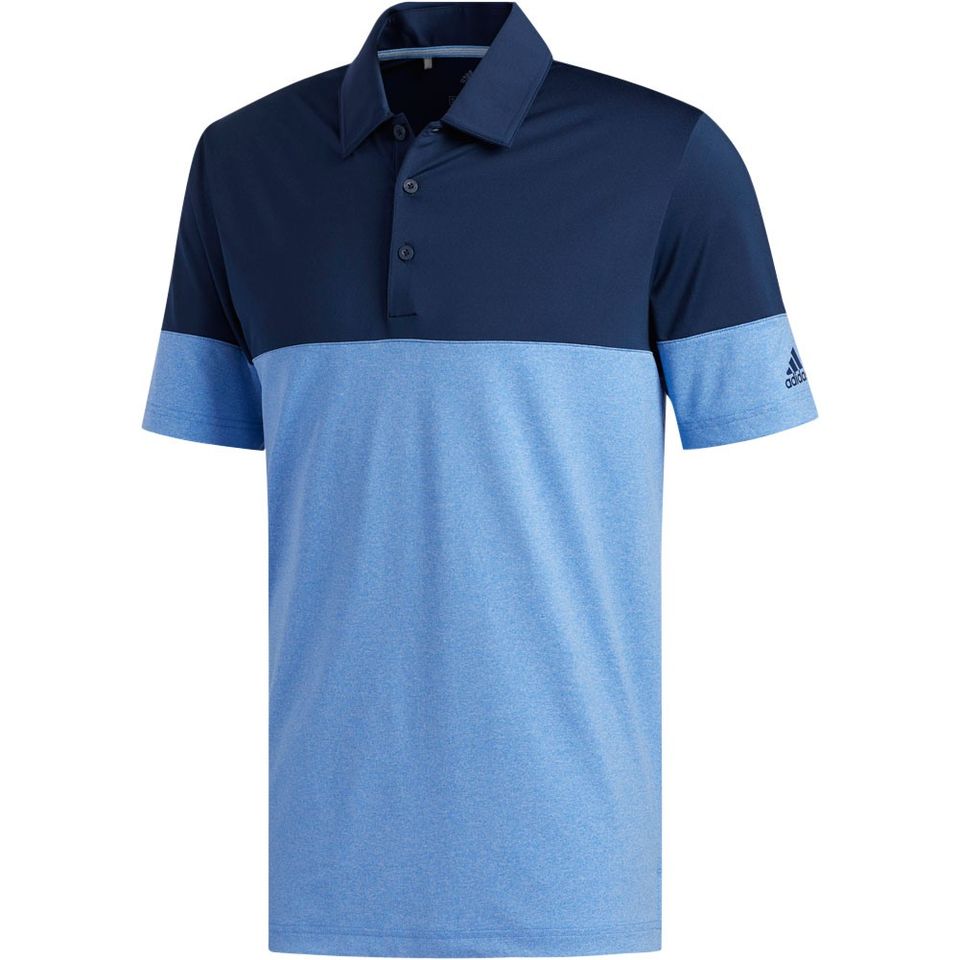 $23 adidas Men’s Ultimate Heather Blocked Polo