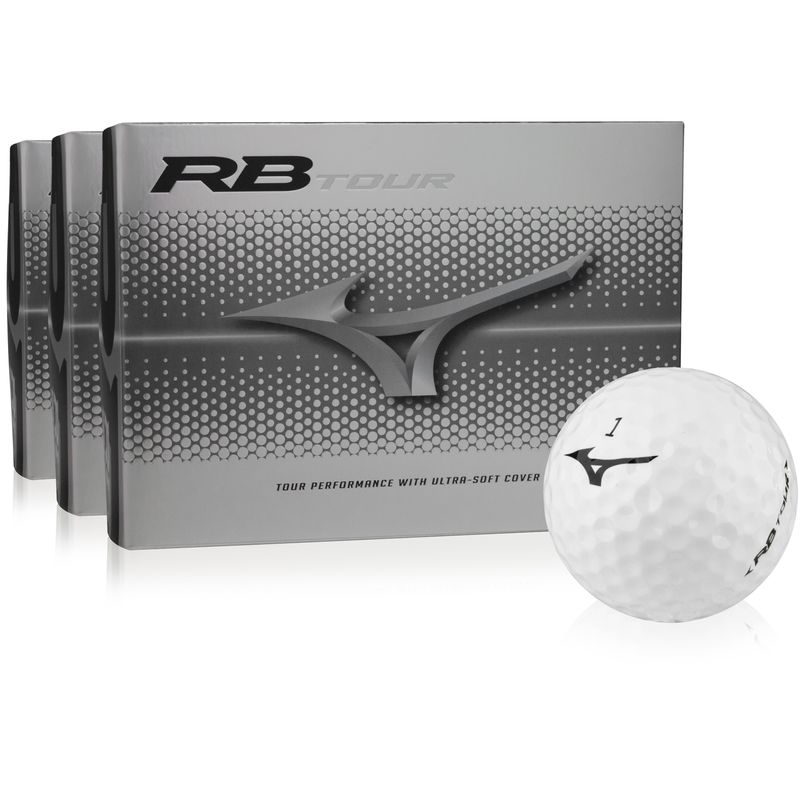 $75 Mizuno White RB Tour Golf Balls – 3 Dozen