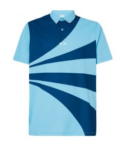 $22 Oakley Golf- Geometric Swing Polo in Gray