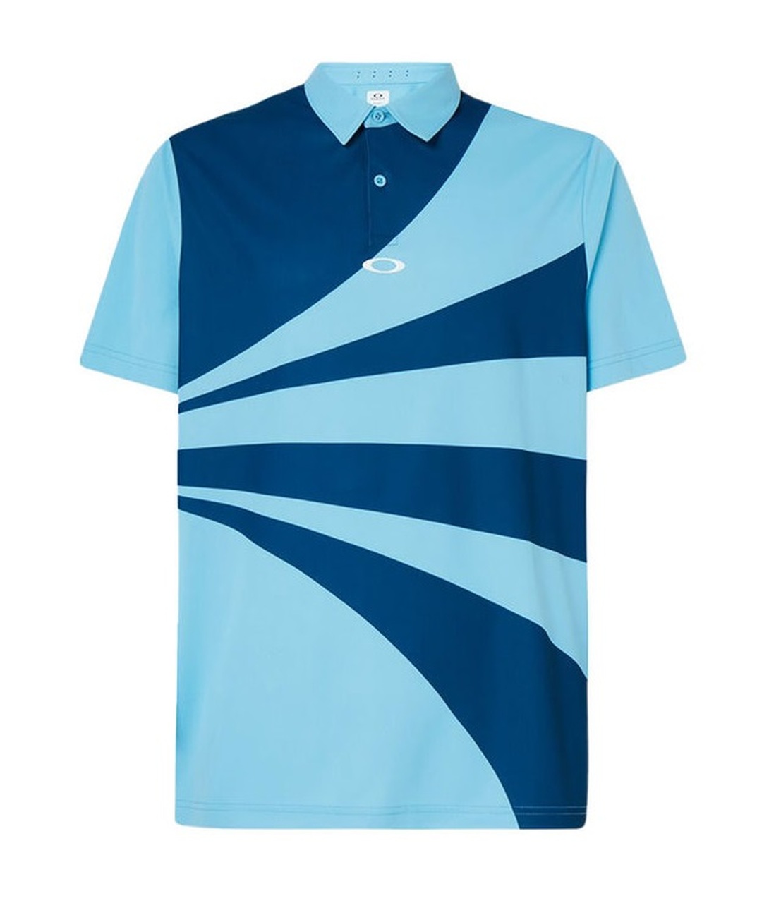 $22 Oakley Golf- Geometric Swing Polo in Gray