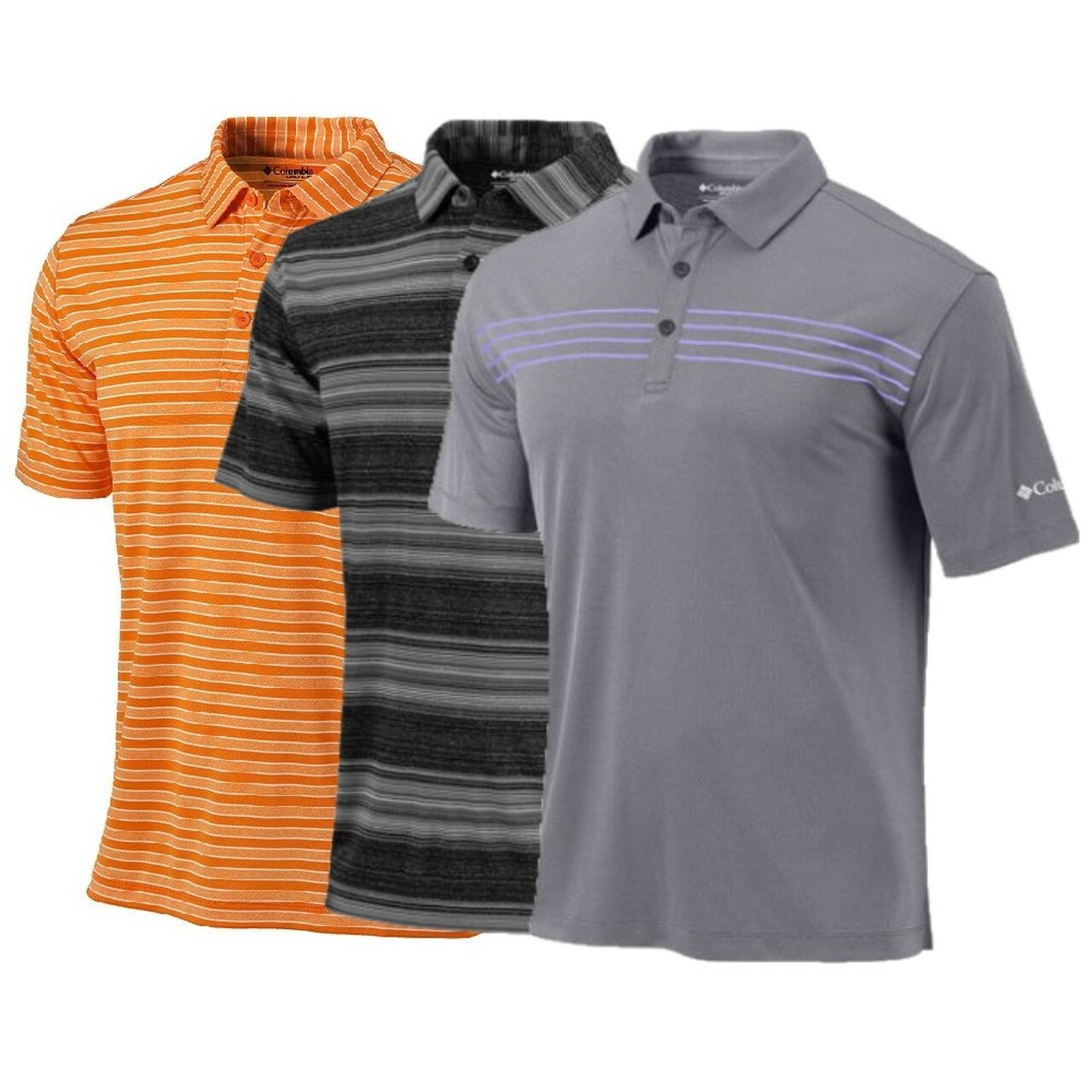 $64 for 3x Columbia Assorted Polos