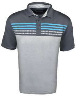 $23 Etonic Golf Chest Stripe Print Polo
