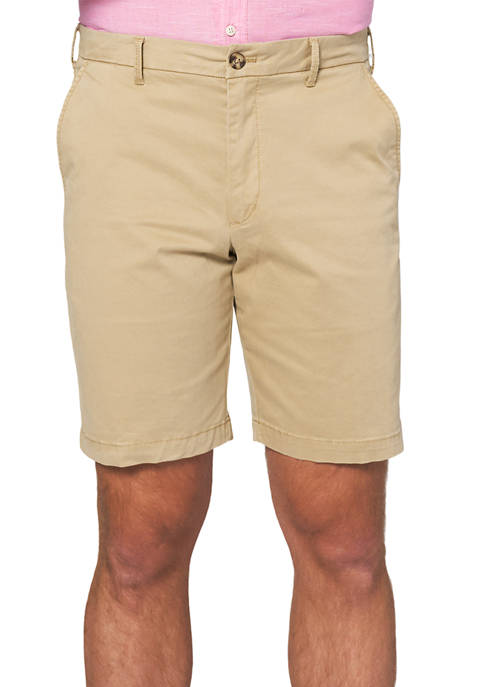 $20 IZOD 9.5″ Saltwater Flat Front Stretch Shorts