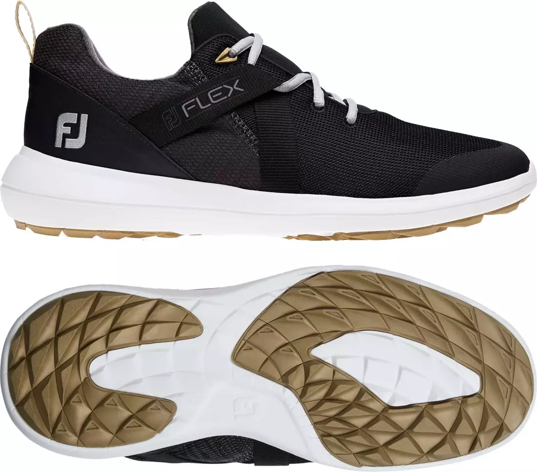 $44 Black FootJoy Men’s 2019 Flex Spikeless