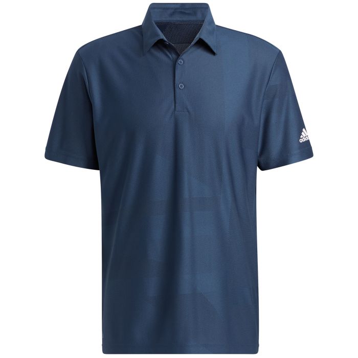 $40 Adidas Shapes Jacquard Golf Polo Shirt 2022