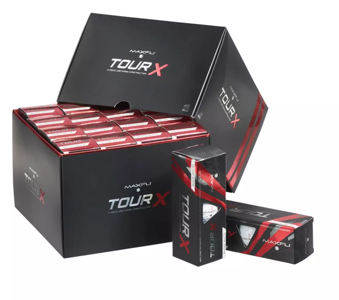$105 Maxfli Tour X Gloss White Golf Balls 48 Pack