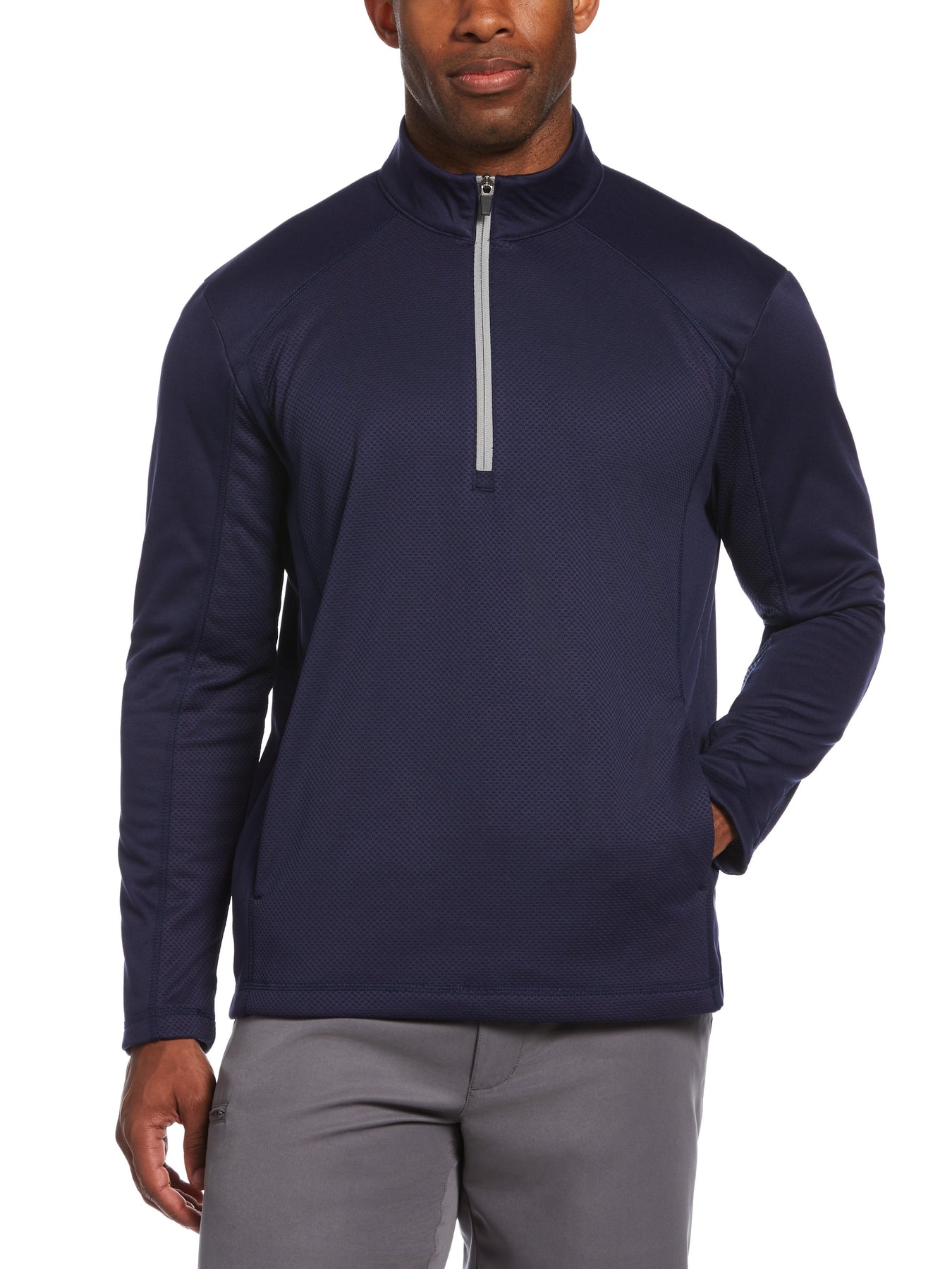 $22 PGA Tour Mixed Texture Fleece Golf Pullover