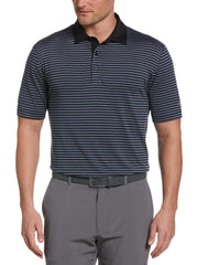 $30 Callaway Mens 3-Color Stripe Golf Polo Shirt
