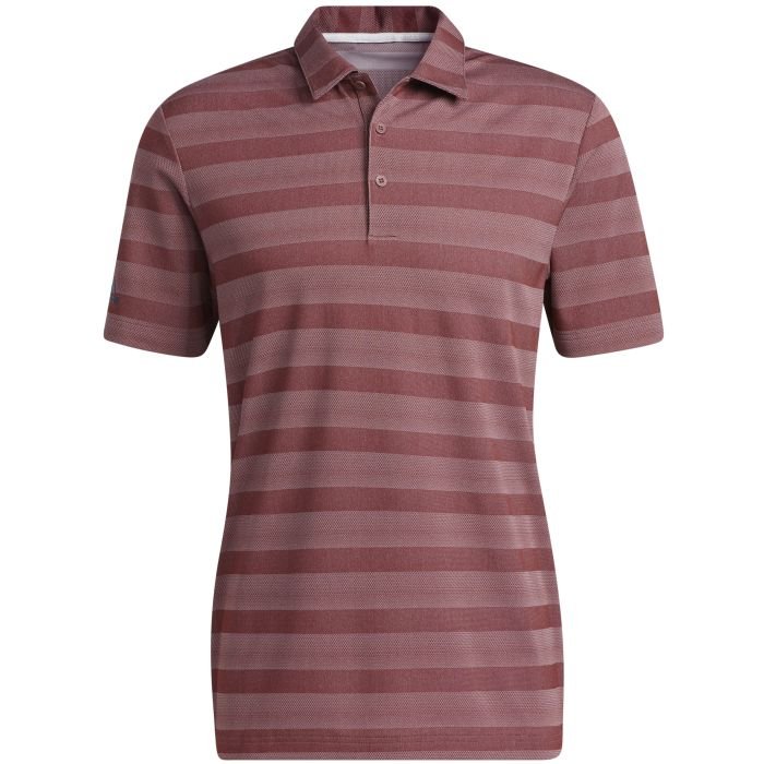 $30 Adidas Two-Color Striped Golf Polo Shirt 2023