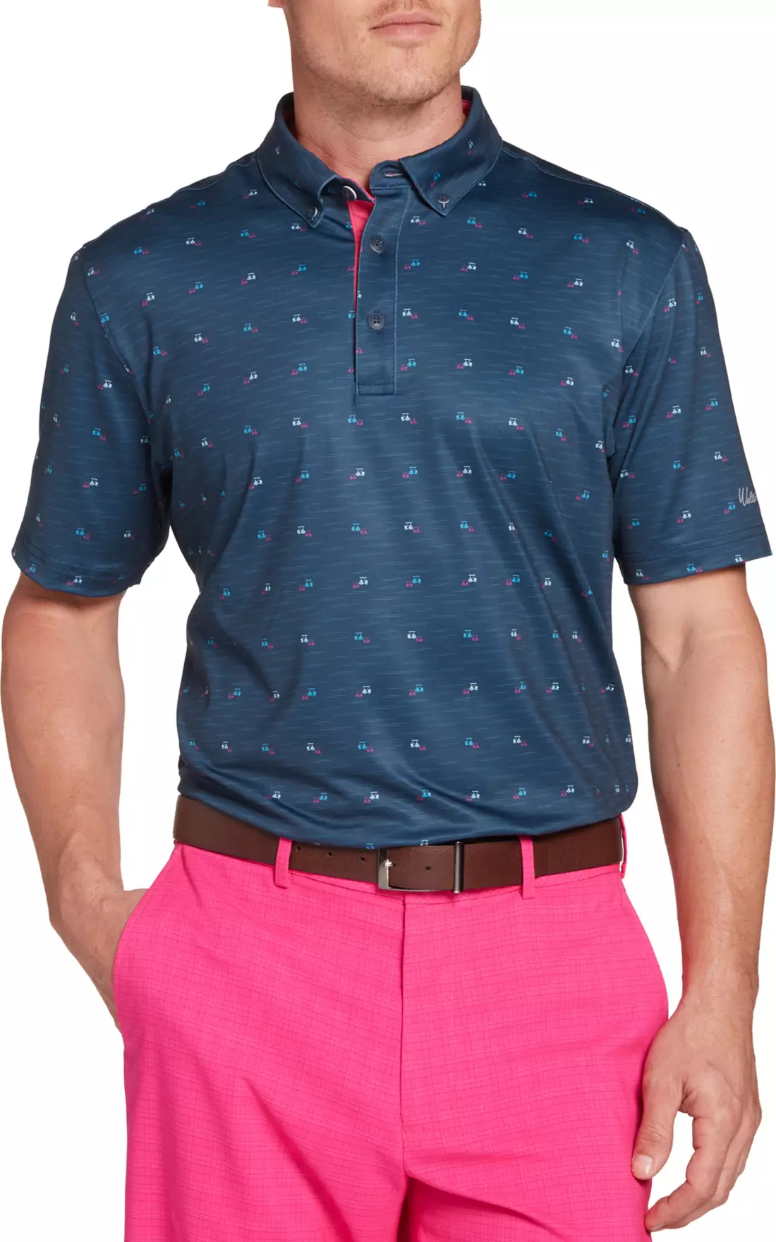 $23 Walter Hagen Men’s Perfect 11 Fashion Print Golf Polo