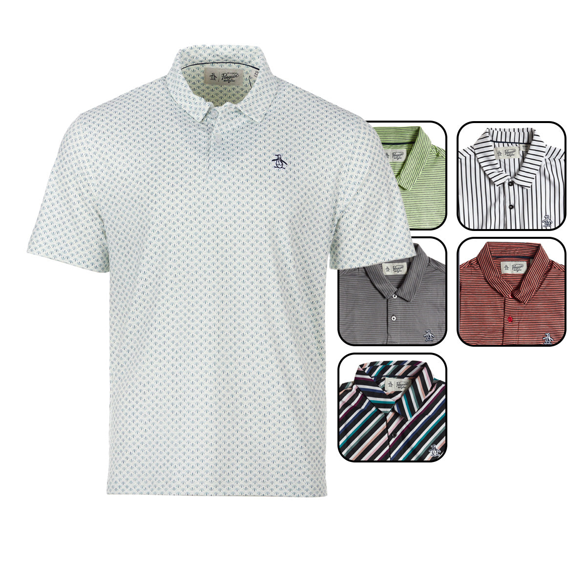 2 for $28 Penguin Men’s Surprise Pattern Polo