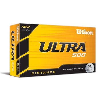 $13 Wilson Ultra 500 15-Pack Distance Golf Balls