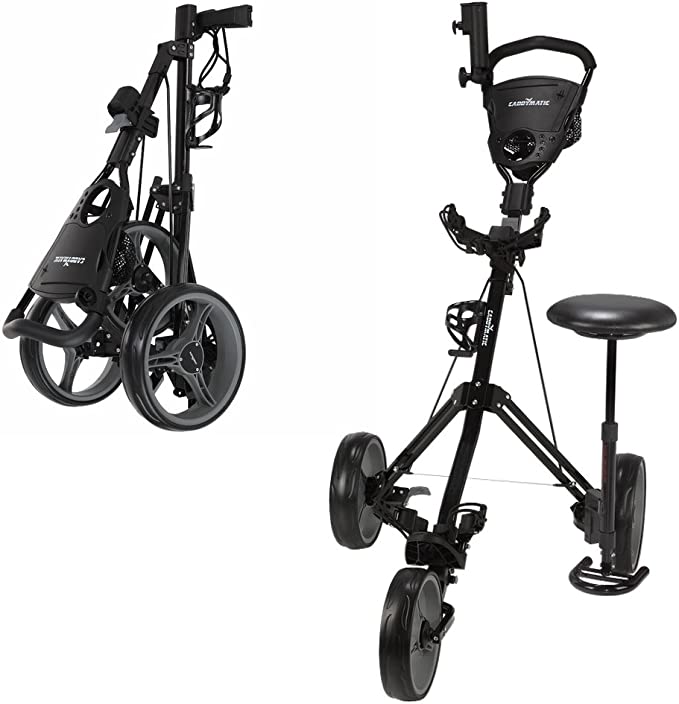 $130 Caddymatic Golf X-TREME 3 Wheel Push Cart