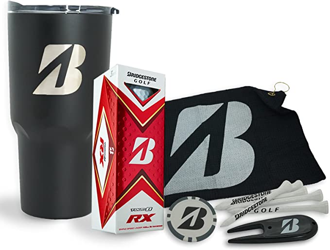 $34 Bridgestone Golf Tour B RX Tumbler & Golf Towel Gift Kit
