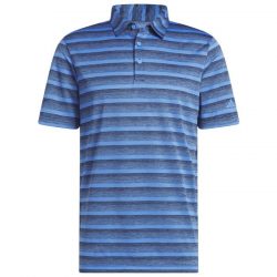 $45 Adidas Two-Color Striped Golf Polo Shirt