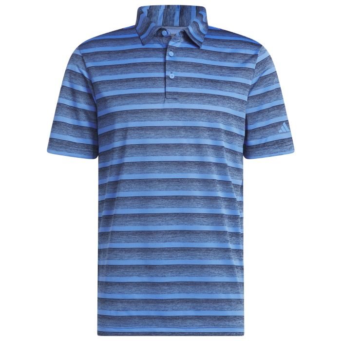 $45 Adidas Two-Color Striped Golf Polo Shirt