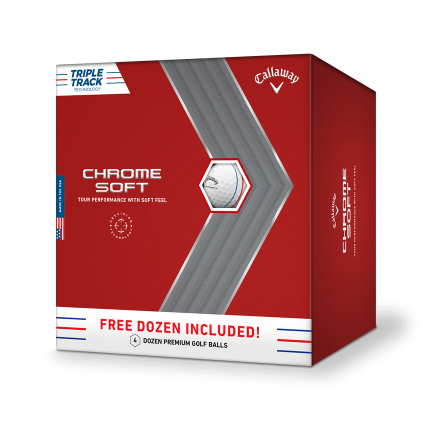 $150 Callaway Chrome Soft Triple Track 4 Dozen Golf Balls for the price of 3x