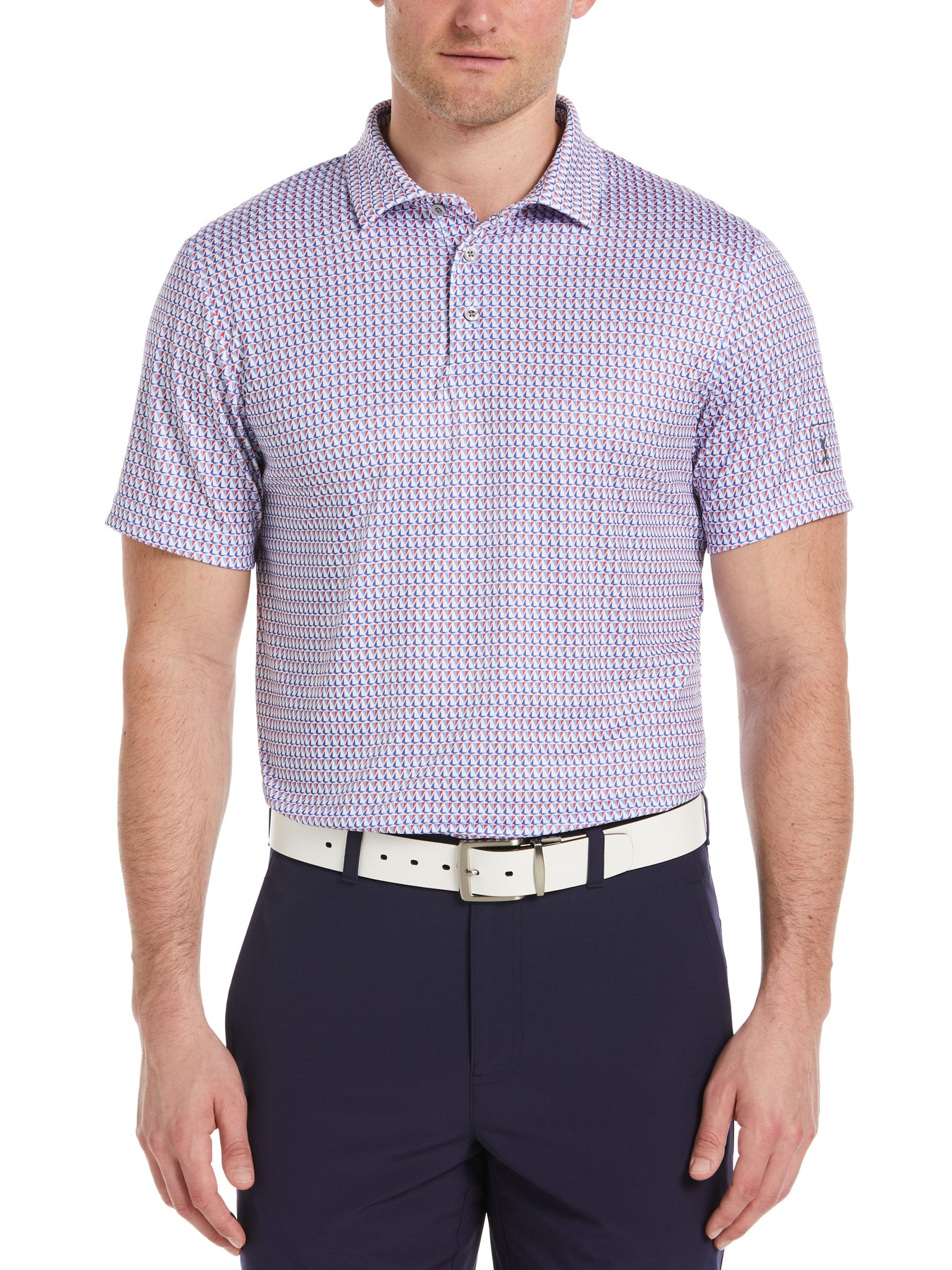 $26 Men’s Americana Boats Print Golf Polo