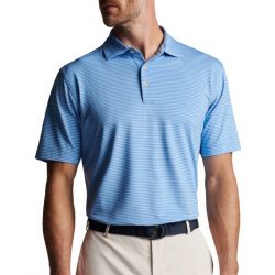 $80 PETER MILLAR Hales Performance Jersey Golf Polo
