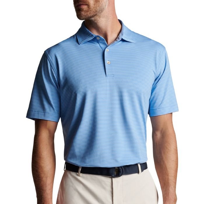$80 PETER MILLAR Hales Performance Jersey Golf Polo