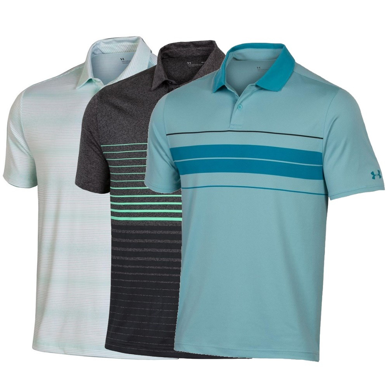 $73 Under Armour Assorted Polo 3-Pack