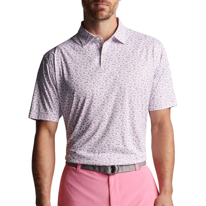 $77 Peter Millar Printed Golf Polo