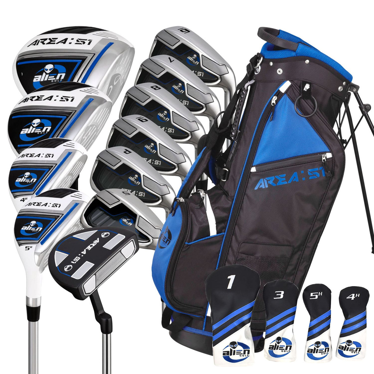 $224 NEW Alien Golf Complete Set With Stand Bag