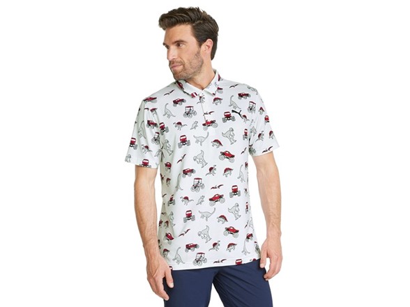 $25 PUMA Men’s Cloudspun Dino-Mite Polo