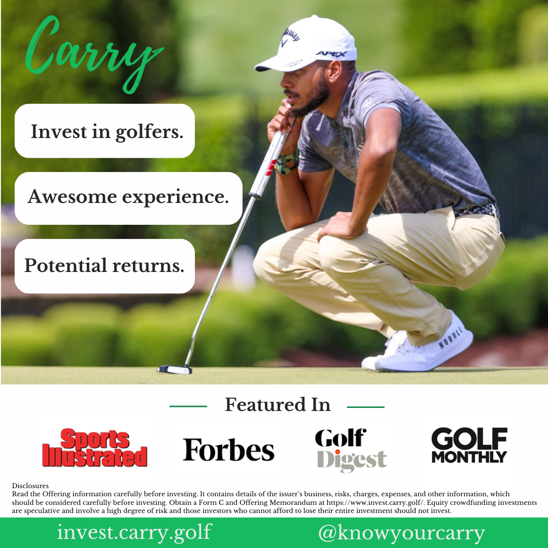 Invest in Golfers. Awesome Experience. Potential Returns.