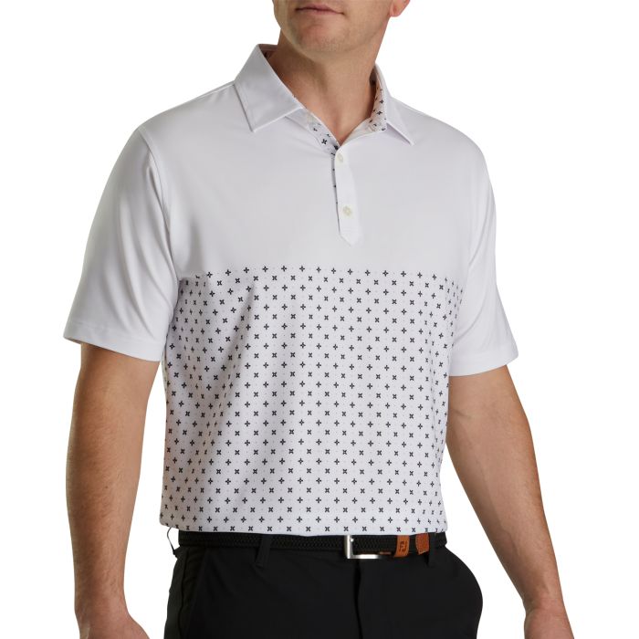 $50 FootJoy Engineered Foulard Lisle Self Collar Golf Polo