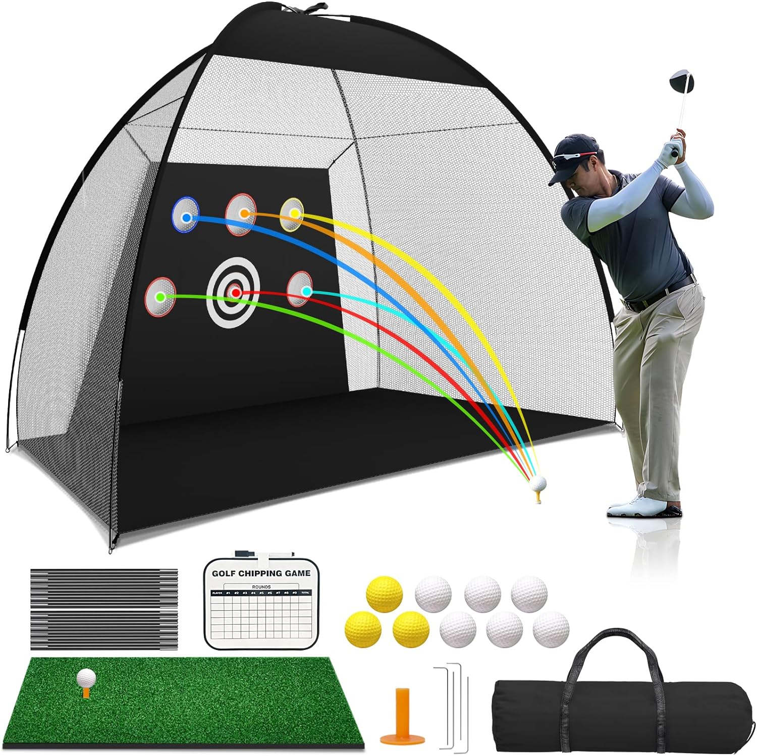 $48 10’x 7′ Golf Practice Hitting Net