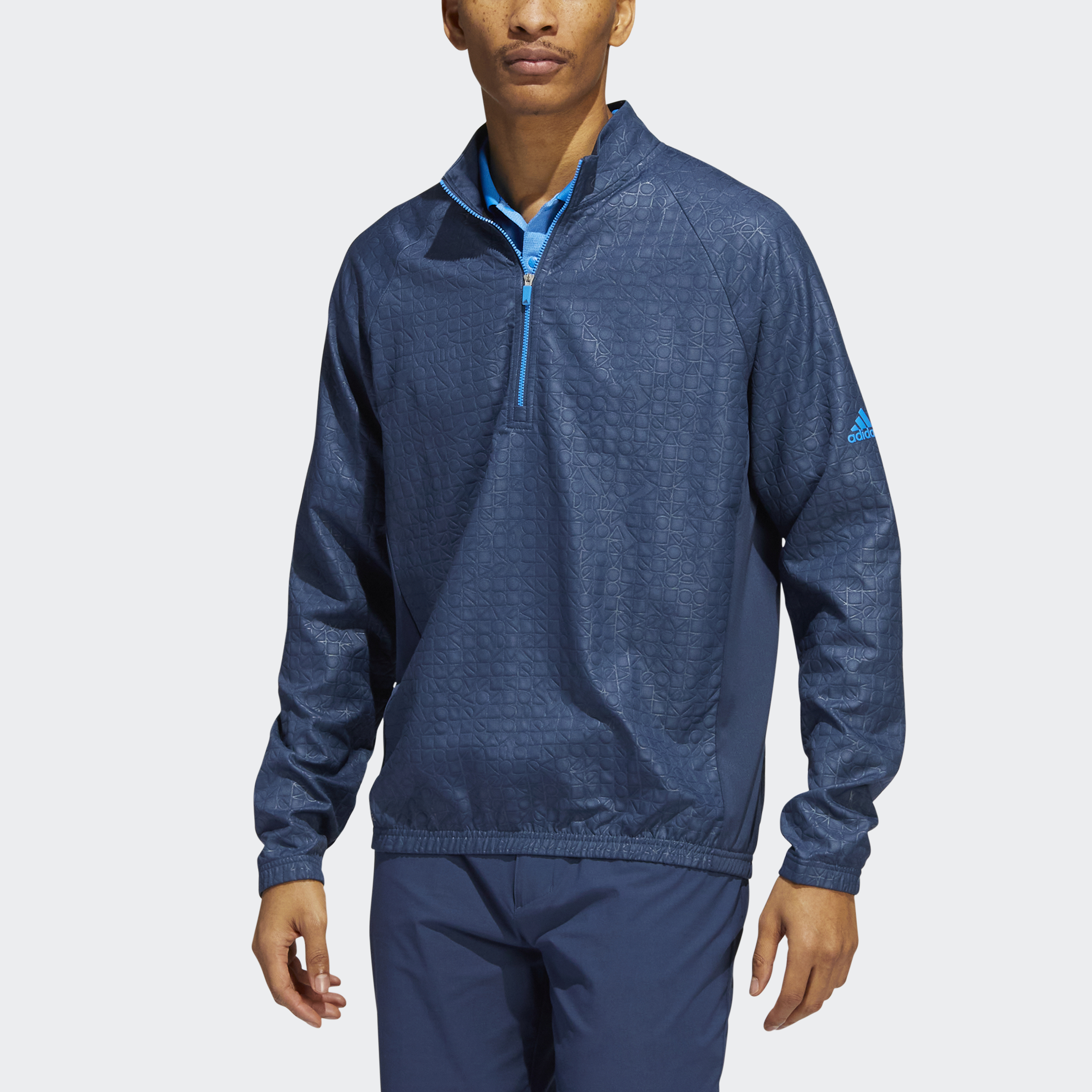 $14 adidas Men’s Debossed Quarter-Zip Pullover
