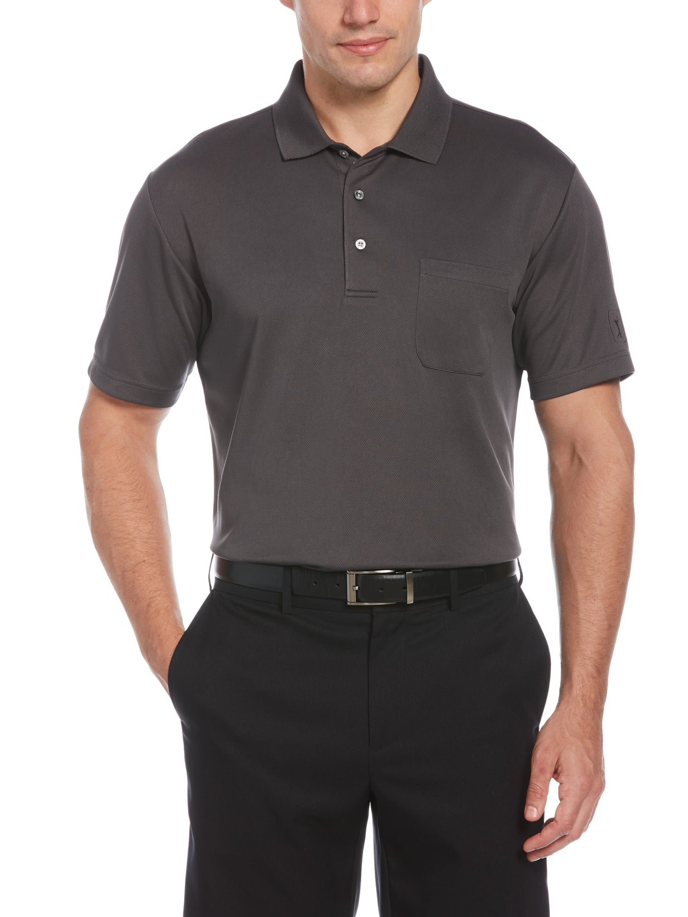 $18 Men’s AirFlux Solid Golf Polo