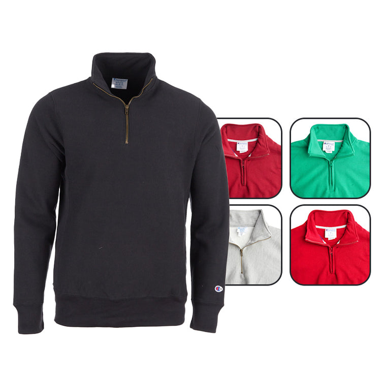 2 for $23 Champion Men’s Surprise Mock Neck Quarter Zip Sweatshirt