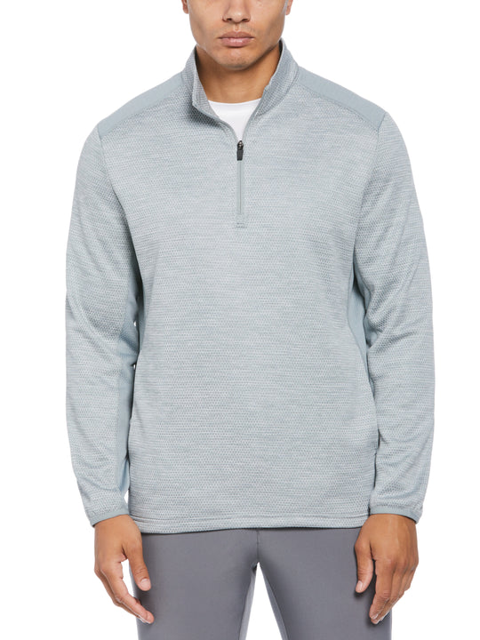 $24 Men’s Two Tone Space Dye 1/4 Zip Golf Pullover