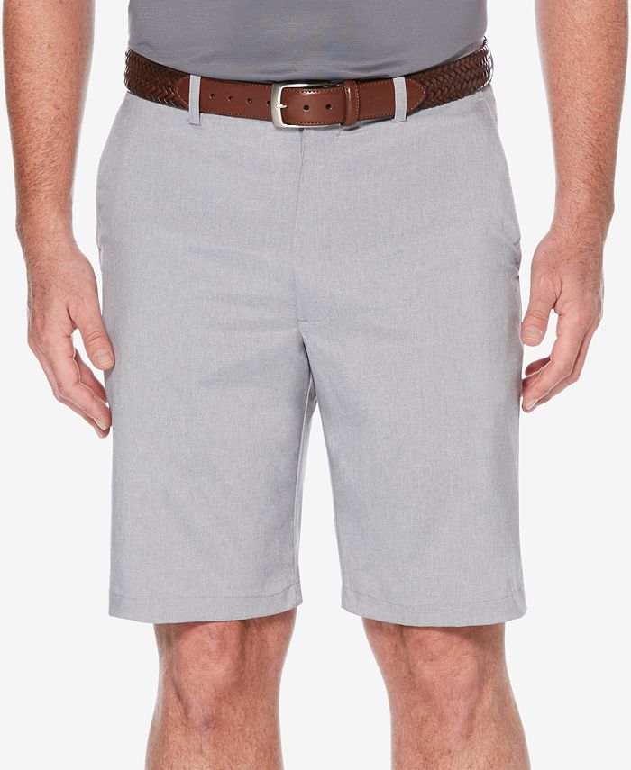 $16 Men’s Flat Front Heather Golf Shorts with Active Waistband