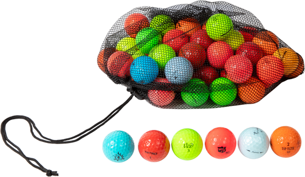 $33.96 4x Dozen (48) High Visibility Color Golf Balls (Good Condition)